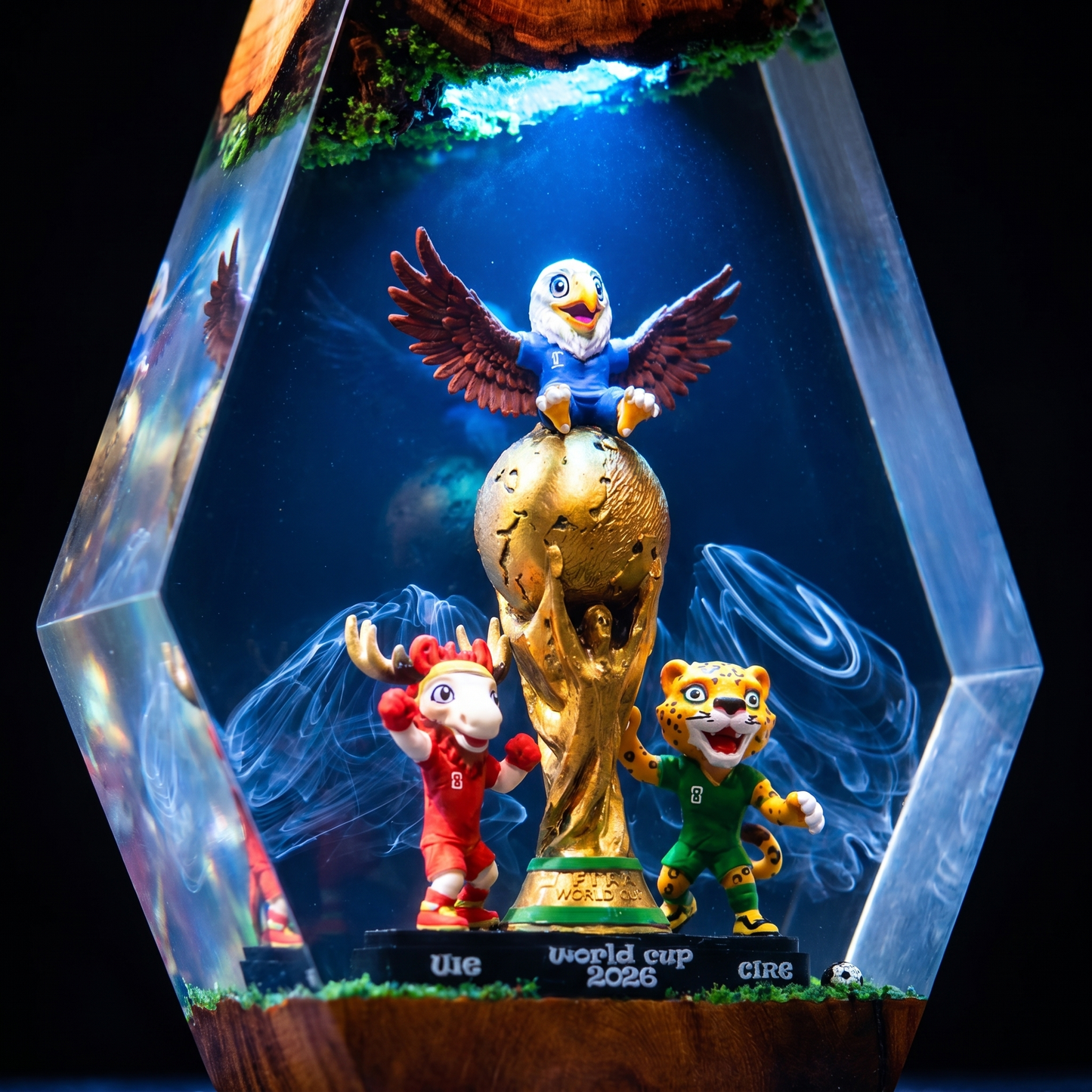 World Cup 2026 resin lamp gift packaging display